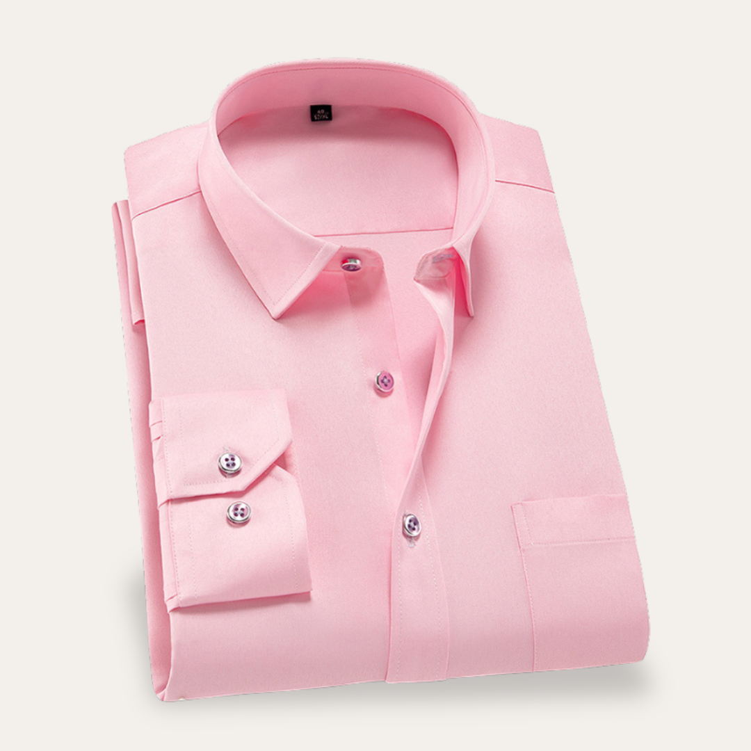 Men's Slim Fit Business Shirt - Elegant Dress Shirt