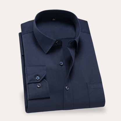 Men's Slim Fit Business Shirt - Elegant Dress Shirt