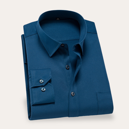 Men's Slim Fit Business Shirt - Elegant Dress Shirt
