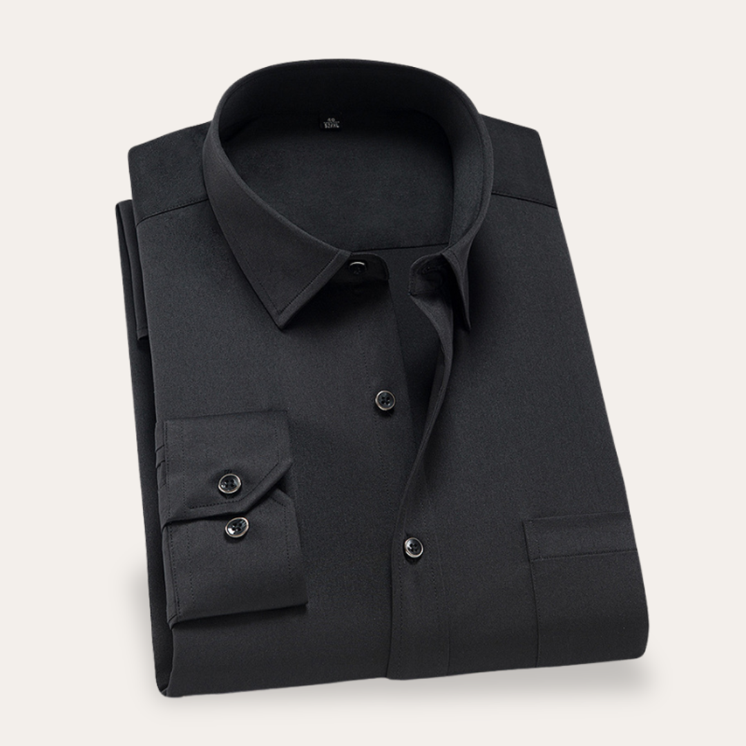 Men's Slim Fit Business Shirt - Elegant Dress Shirt