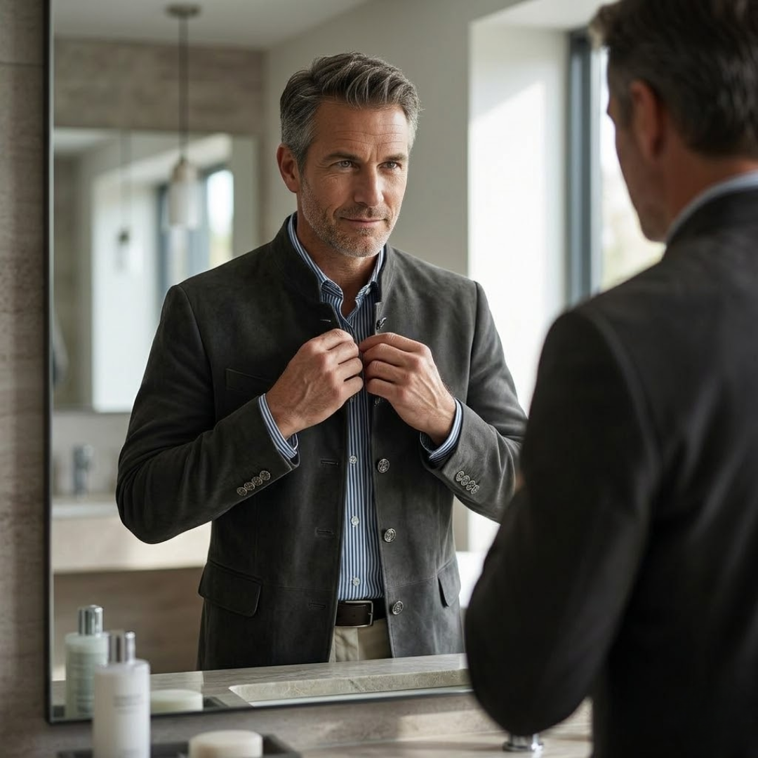 Ella | Men's Structured Button Cardigan for Casual Layering