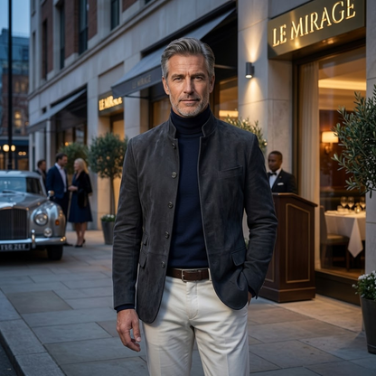 Ella | Men's Structured Button Cardigan for Casual Layering
