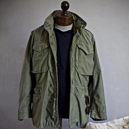 Men's Vintage Field Jacket - Adjustable Waist