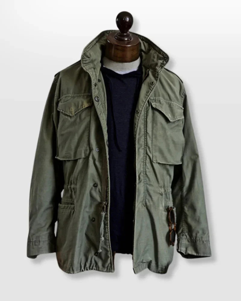 Men's Vintage Field Jacket - Adjustable Waist