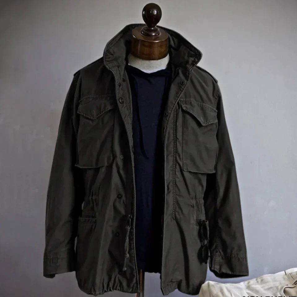 Men's Vintage Field Jacket - Adjustable Waist