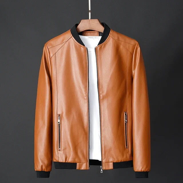 Men's Vintage Bomber Jacket with Secure Pockets