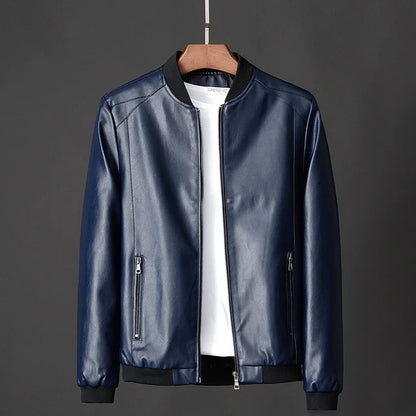 Men's Vintage Bomber Jacket with Secure Pockets