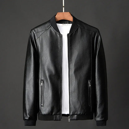 Men's Vintage Bomber Jacket with Secure Pockets