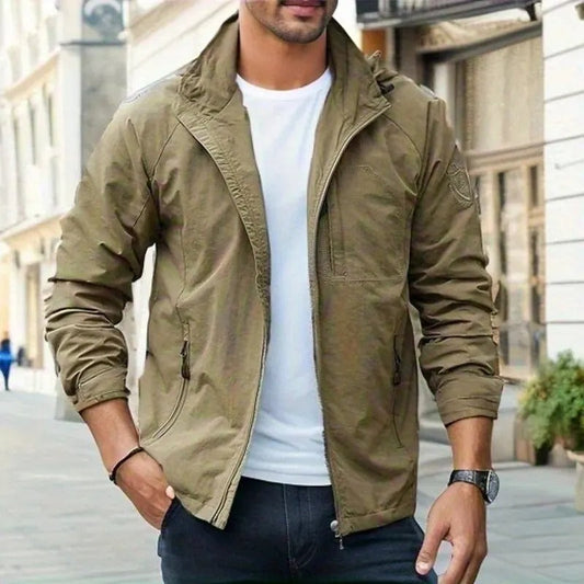 Men's Waterproof Breathable Cargo Summer Jacket