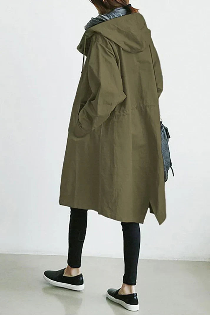 Men's Waterproof Trench Coat with Hood - Warm & Stylish