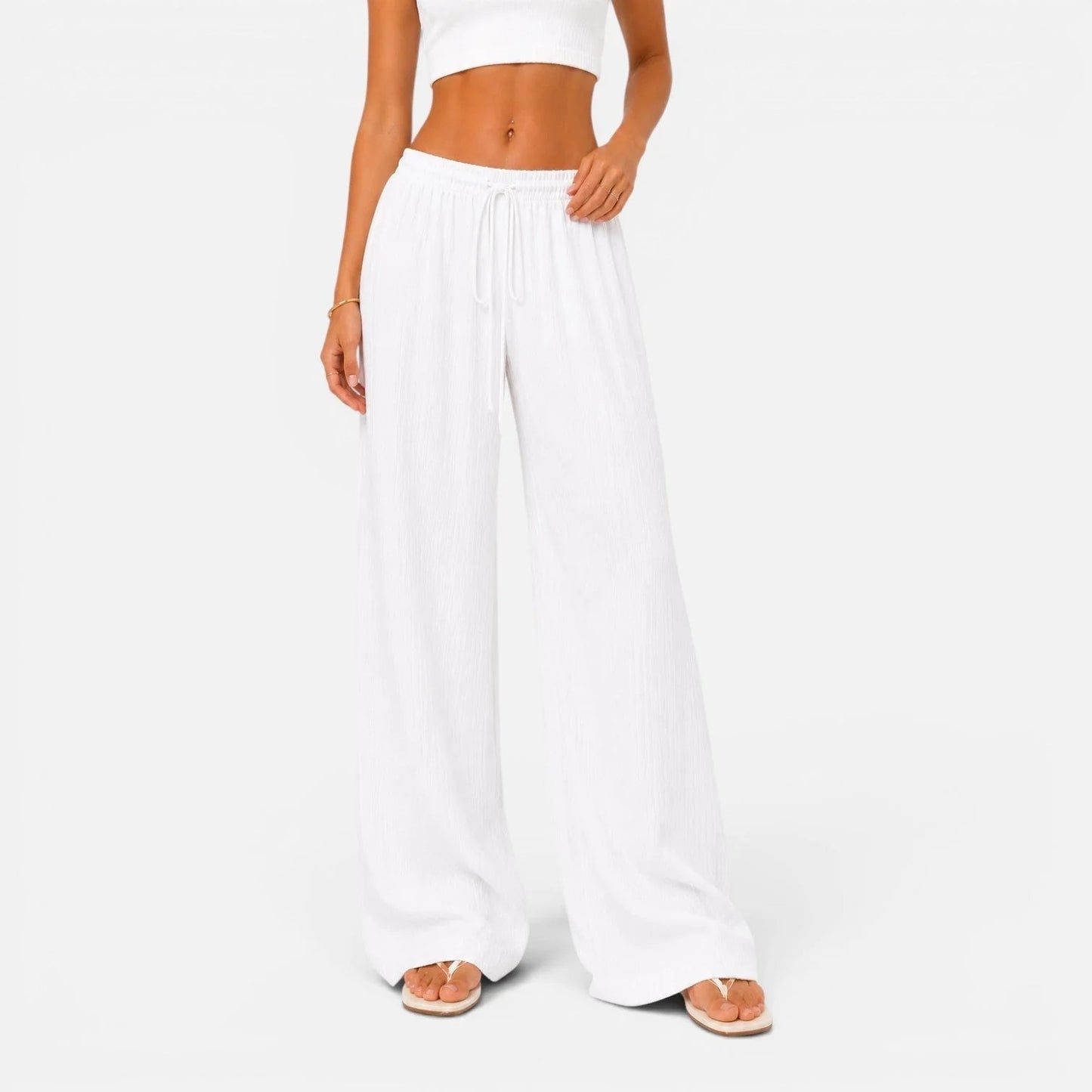 Wide-Leg Comfort Trousers in Breathable Viscose