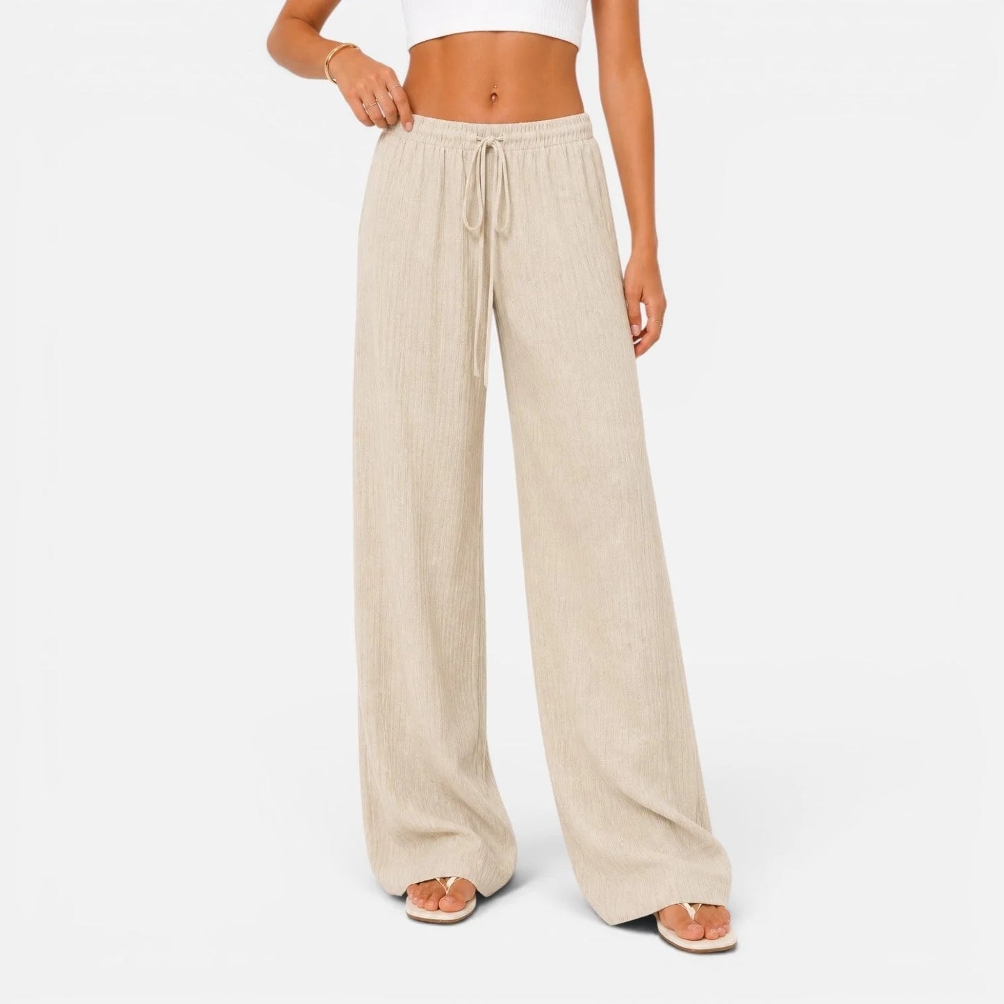 Wide-Leg Comfort Trousers in Breathable Viscose
