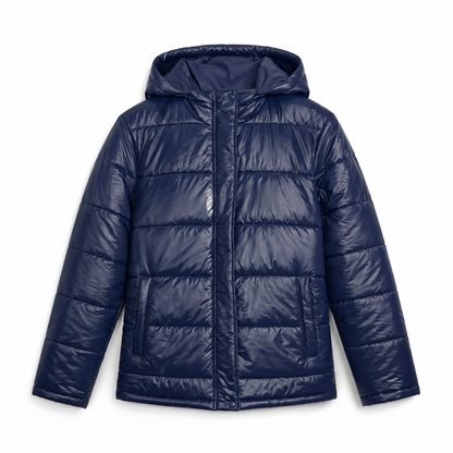 Damen Steppjacke mit Kapuze & Taschen | Fudus