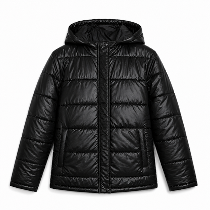 Damen Steppjacke mit Kapuze & Taschen | Fudus