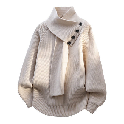 Arielle - Cozy Scarf-Neck Sweater