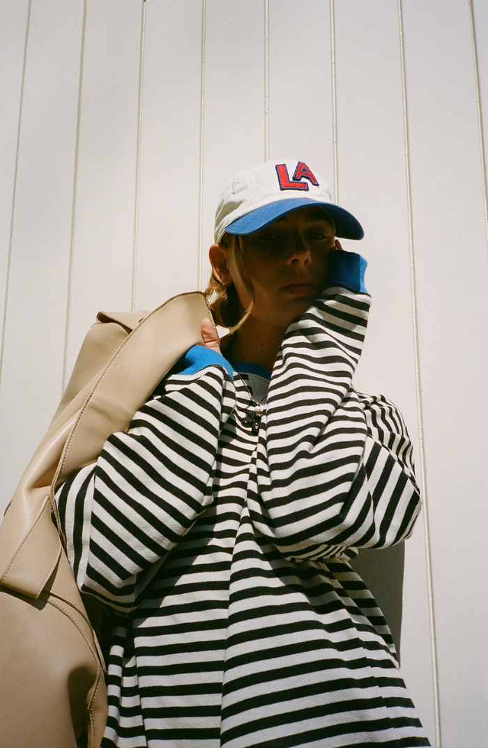 Women's Striped Crewneck Sweater - Soft & Versatile