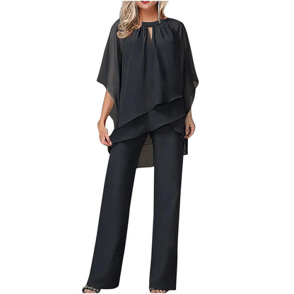 Sophia | Damen festlicher Chiffon-Hosenanzug