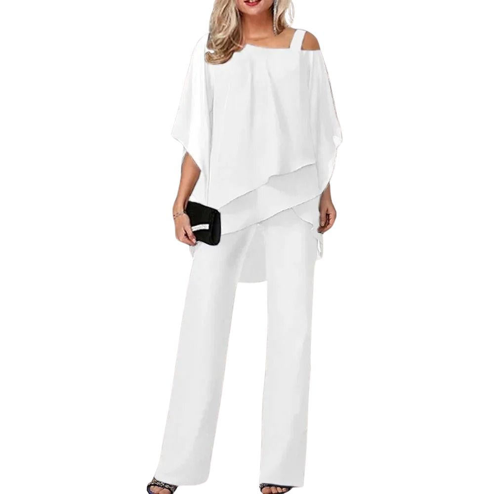 Sophia | Damen festlicher Chiffon-Hosenanzug