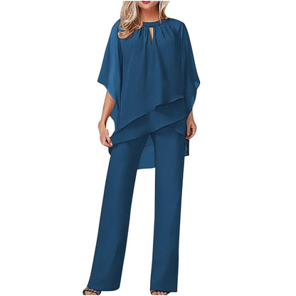 Sophia | Damen festlicher Chiffon-Hosenanzug