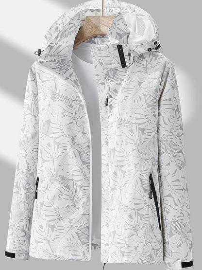 Women's Waterproof Windproof Hooded Jacket - Stylish & Lightweight