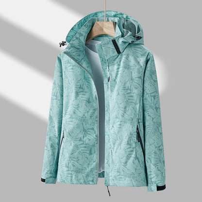 Women's Waterproof Windproof Hooded Jacket - Stylish & Lightweight
