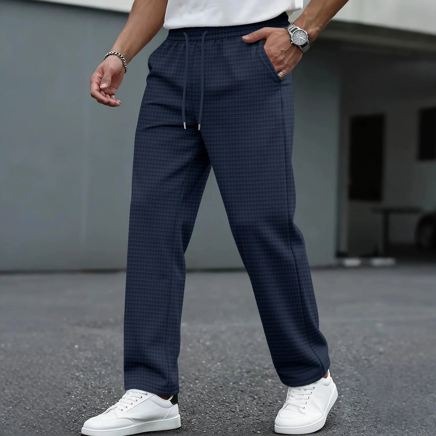 Torsten | Herren Klassische Karo-Freizeithose