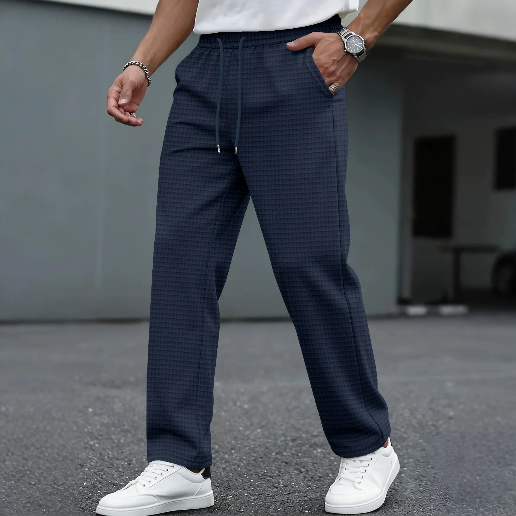 Torsten | Herren Klassische Karo-Freizeithose