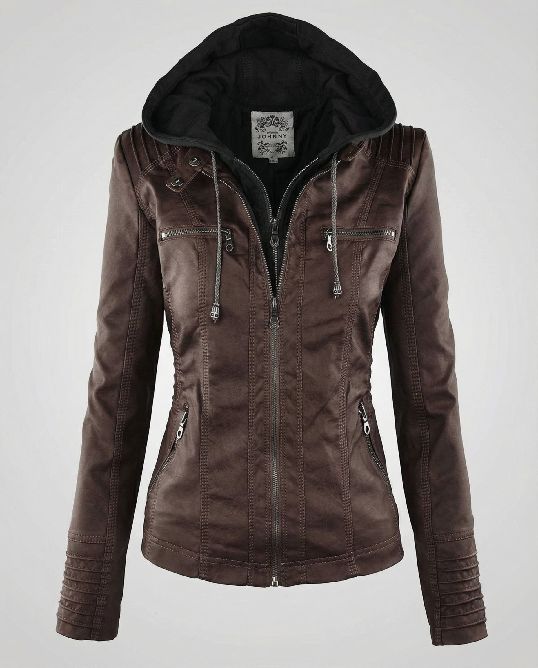 Übergangsjacke Damen mit Kapuze und Klassischem Schnitt