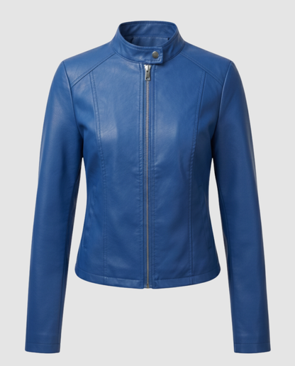 Übergangsjacke Damen mit Reißverschluss und Umlegekragen