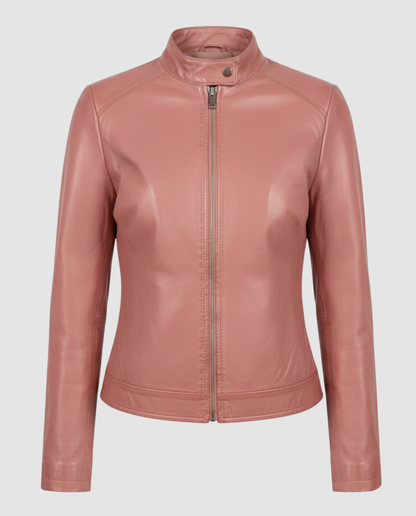 Übergangsjacke Damen mit Reißverschluss und Umlegekragen