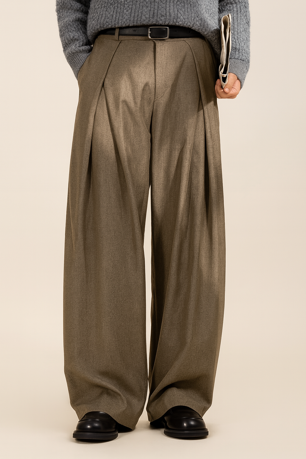 Vincent | Herren Elegante Wide Leg Anzughose