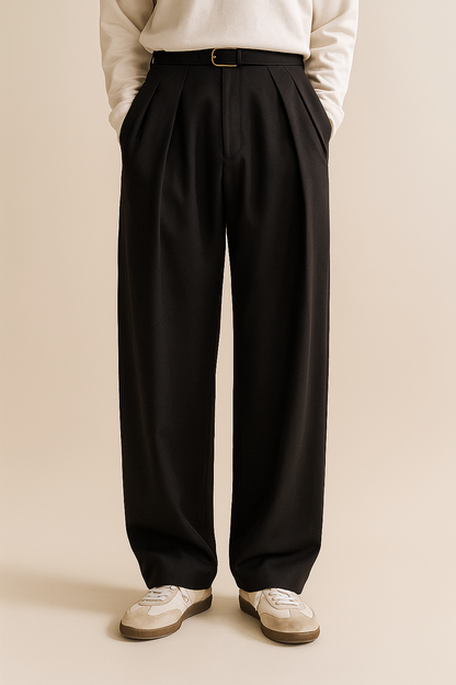 Vincent | Herren Elegante Wide Leg Anzughose