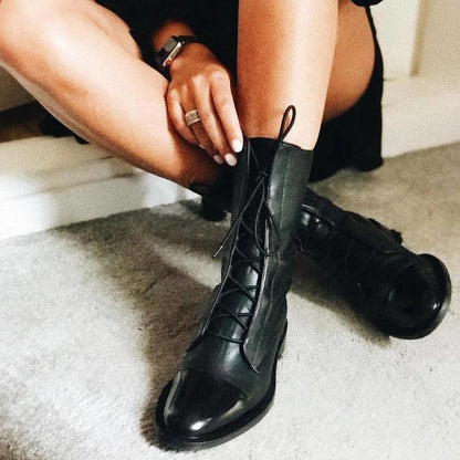 Millie | Women's Brown Lace-Up Ankle Boots