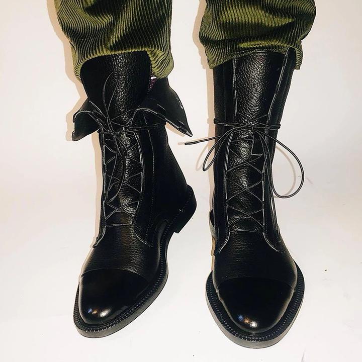 Millie | Women's Brown Lace-Up Ankle Boots