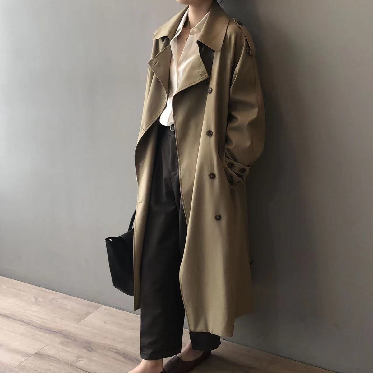 Eleanor | Vrouwen Dubbelzijdige Waterafstotende Lange Trenchcoat