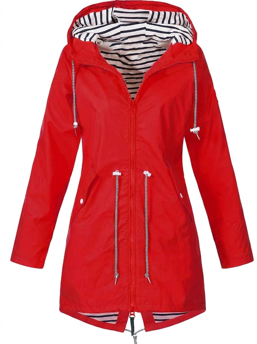 Victoria | Dames Waterdichte Regenjas met Capuchon en Trekkoord