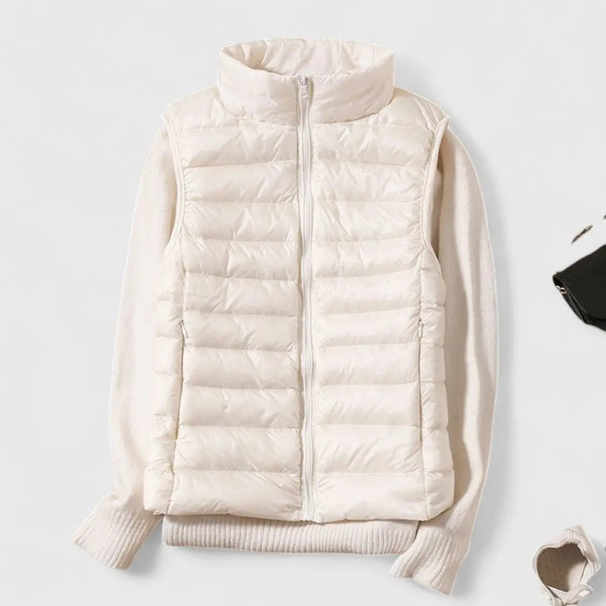 Women's Lightweight Quilted Puffer Vest Sleeveless Gilet