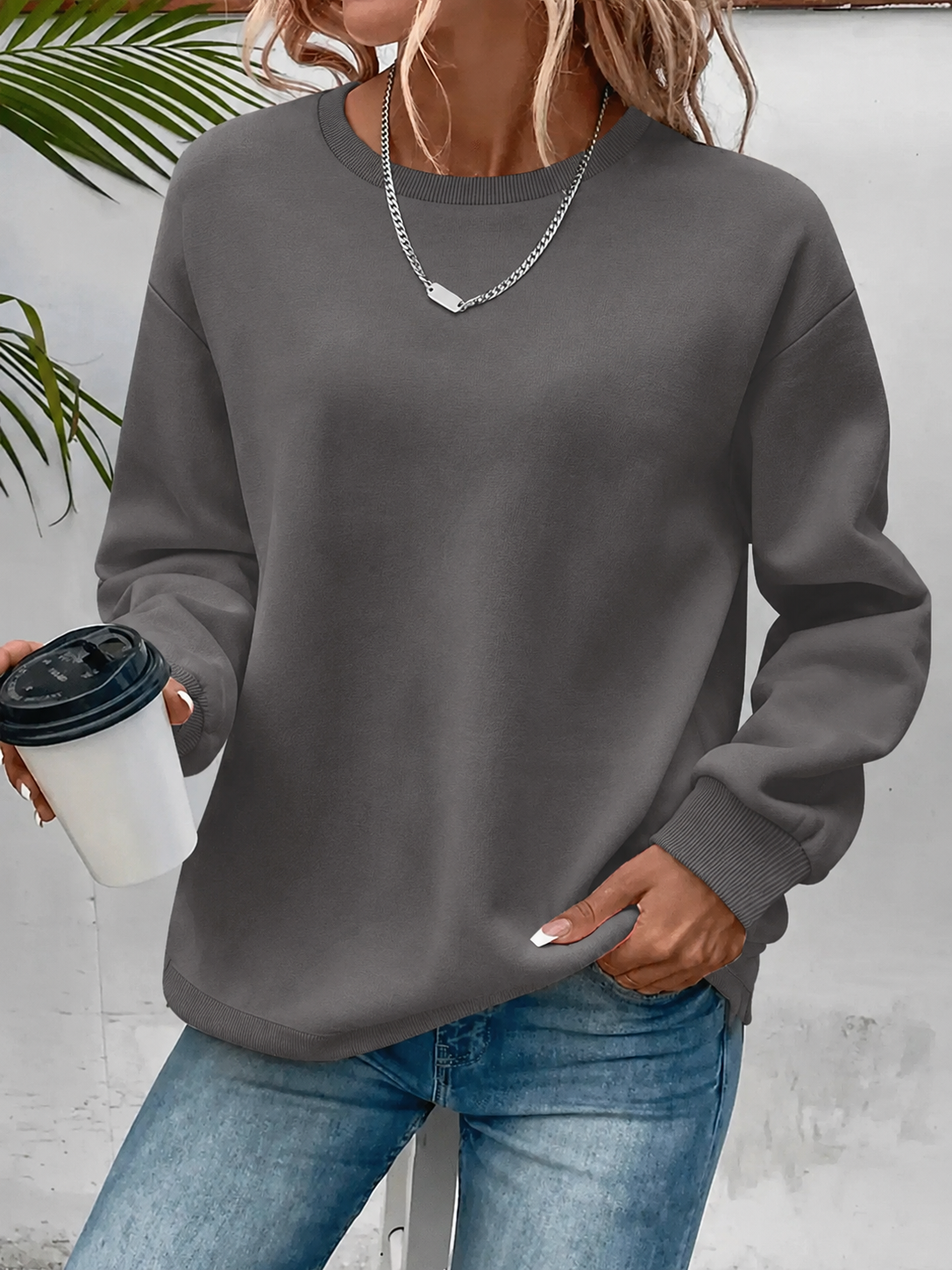 Isla | Women's Modern Corset Top Everyday Sweatshirt