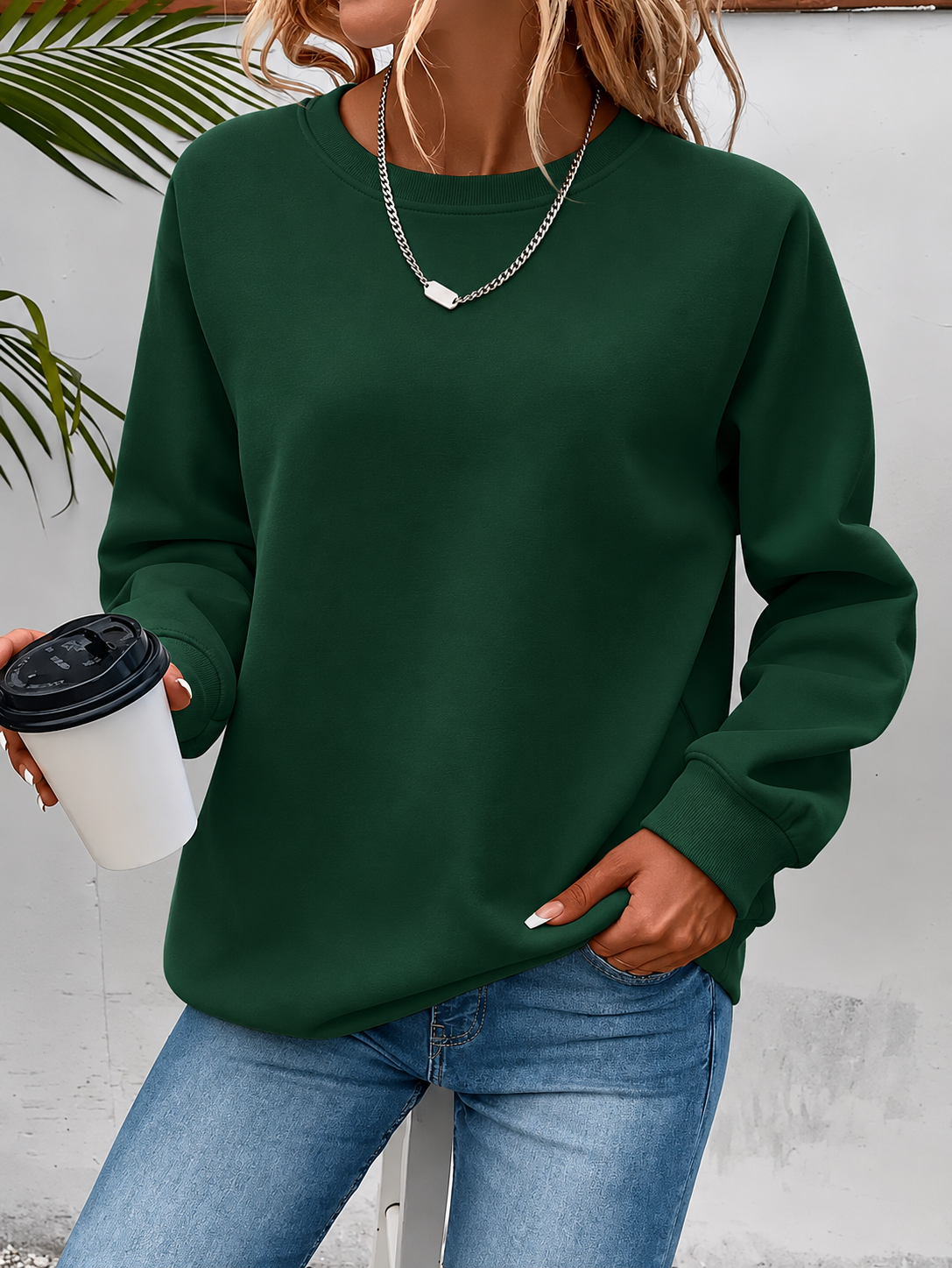 Isla | Women's Modern Corset Top Everyday Sweatshirt