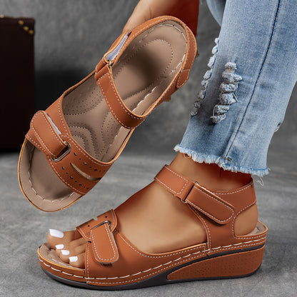 Women's Orthopedic Comfort Sandals with Adjustable Straps and Cushioned Insoles