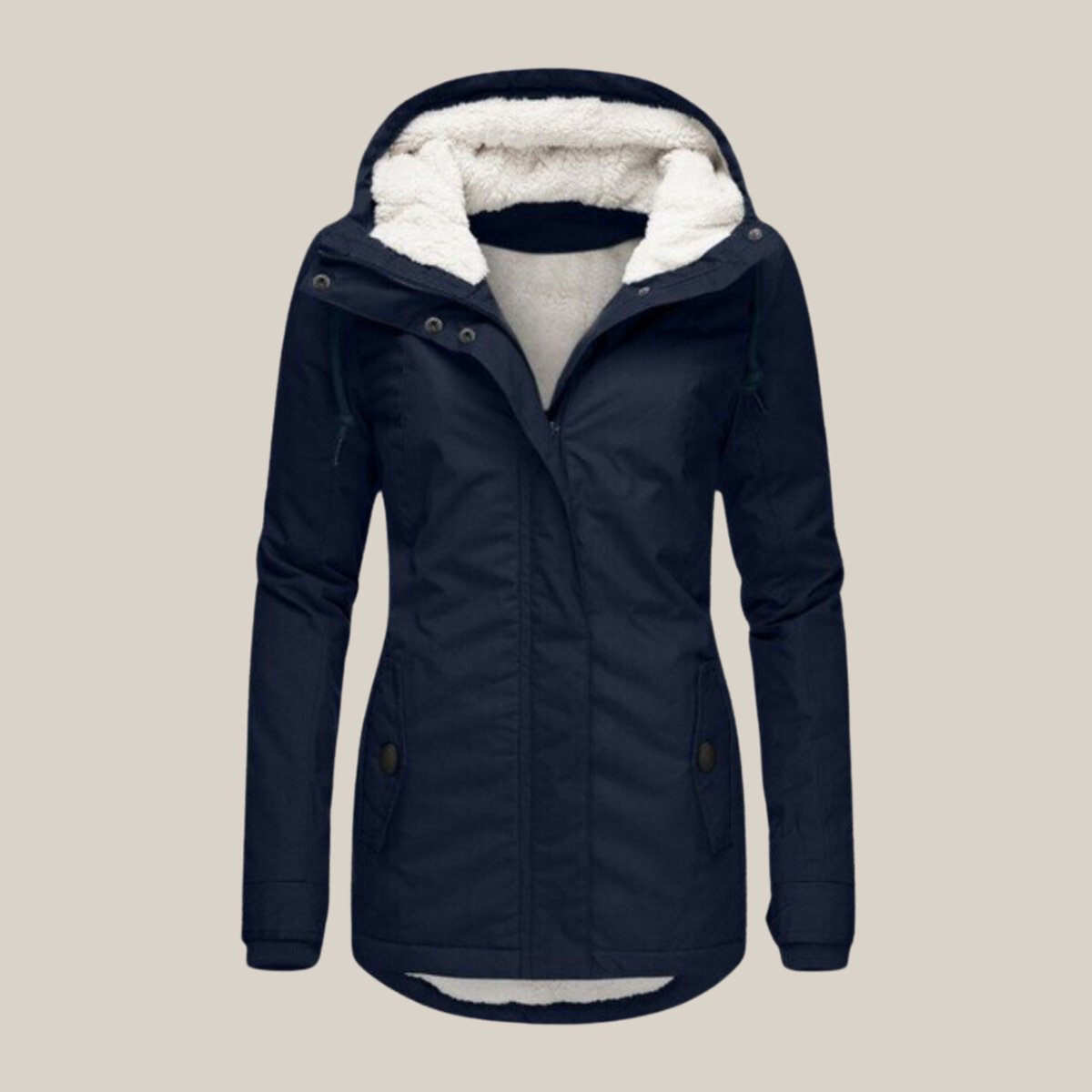 Harper | Dames Sherpa-Voering Gewatteerde Jas met Kap Fleece Winterjas