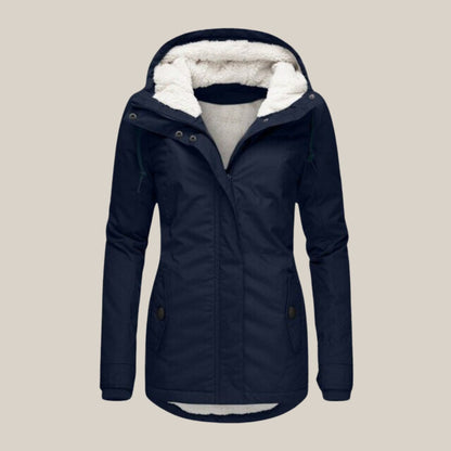 Harper | Dames Sherpa-Voering Gewatteerde Jas met Kap Fleece Winterjas