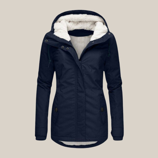 Harper | Dames Sherpa-Voering Gewatteerde Jas met Kap Fleece Winterjas