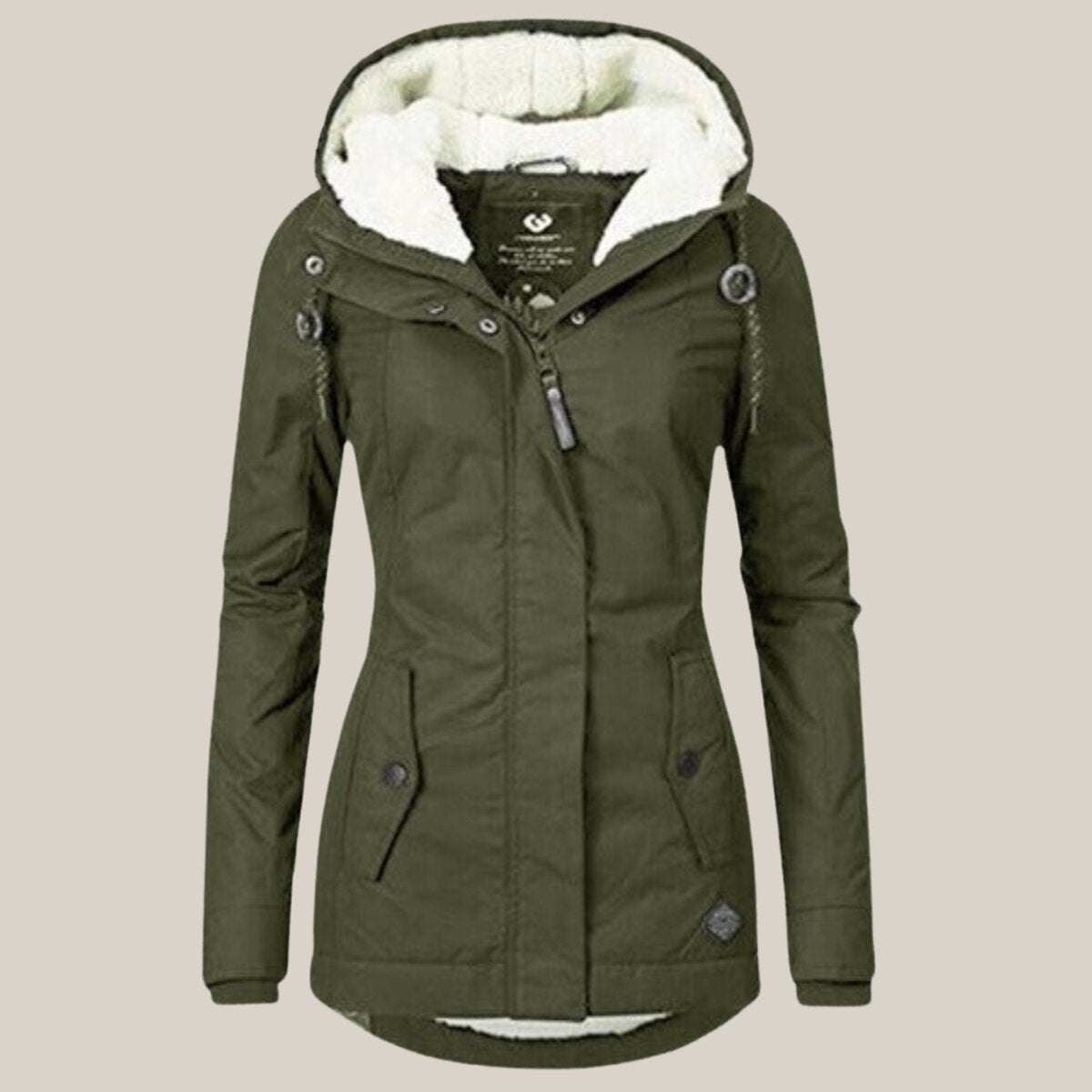 Harper | Dames Sherpa-Voering Gewatteerde Jas met Kap Fleece Winterjas