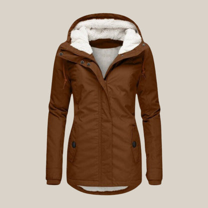 Harper | Dames Sherpa-Voering Gewatteerde Jas met Kap Fleece Winterjas