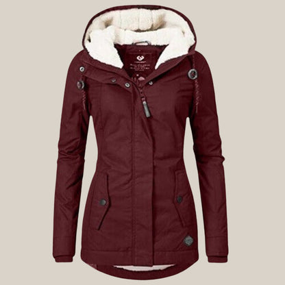 Harper | Dames Sherpa-Voering Gewatteerde Jas met Kap Fleece Winterjas