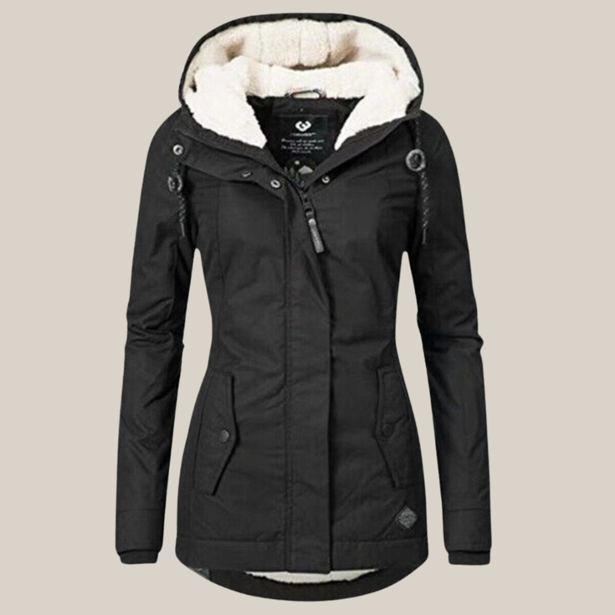Harper | Dames Sherpa-Voering Gewatteerde Jas met Kap Fleece Winterjas
