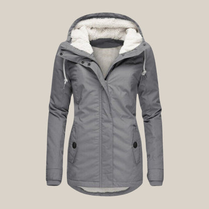 Harper | Dames Sherpa-Voering Gewatteerde Jas met Kap Fleece Winterjas