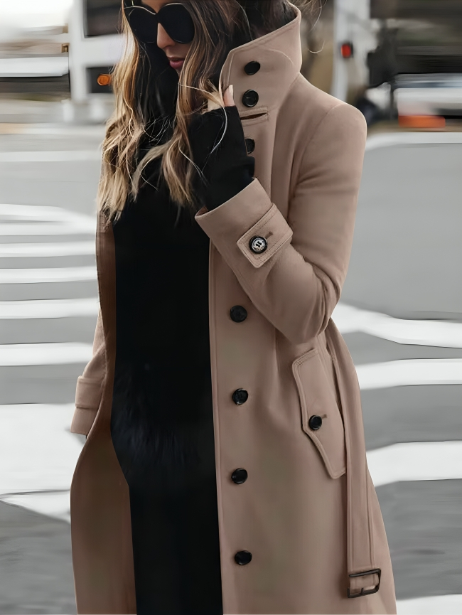 Women's Slim-Fit Long Sleeve Winter Coat