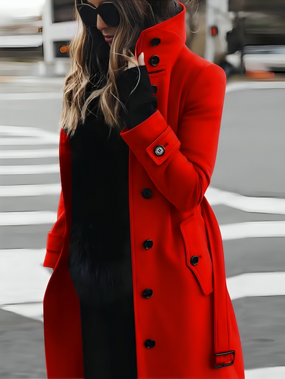 Women's Slim-Fit Long Sleeve Winter Coat